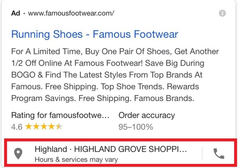 Locations Extensions Google Ads