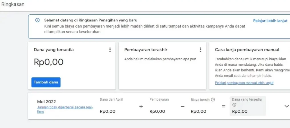 Metode Pembayaran Google Ads