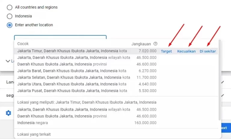 Kesalahan Setting Lokasi di Google Ads